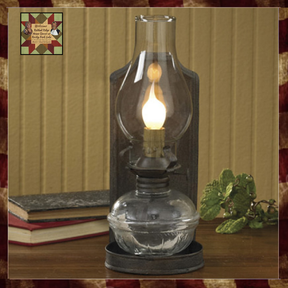 Reproduction Primitive Vintage Electric Oil Lamp – Redbud Ridge Home Decor