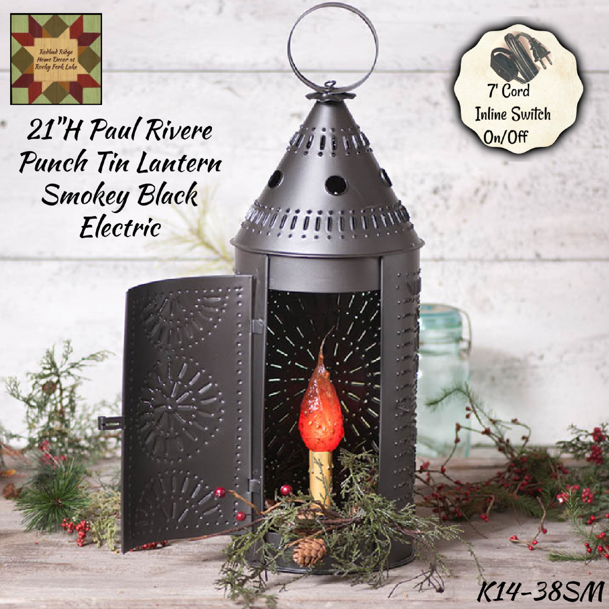 Star Punch Tin Taper Candle Sconce – Redbud Ridge Home Decor