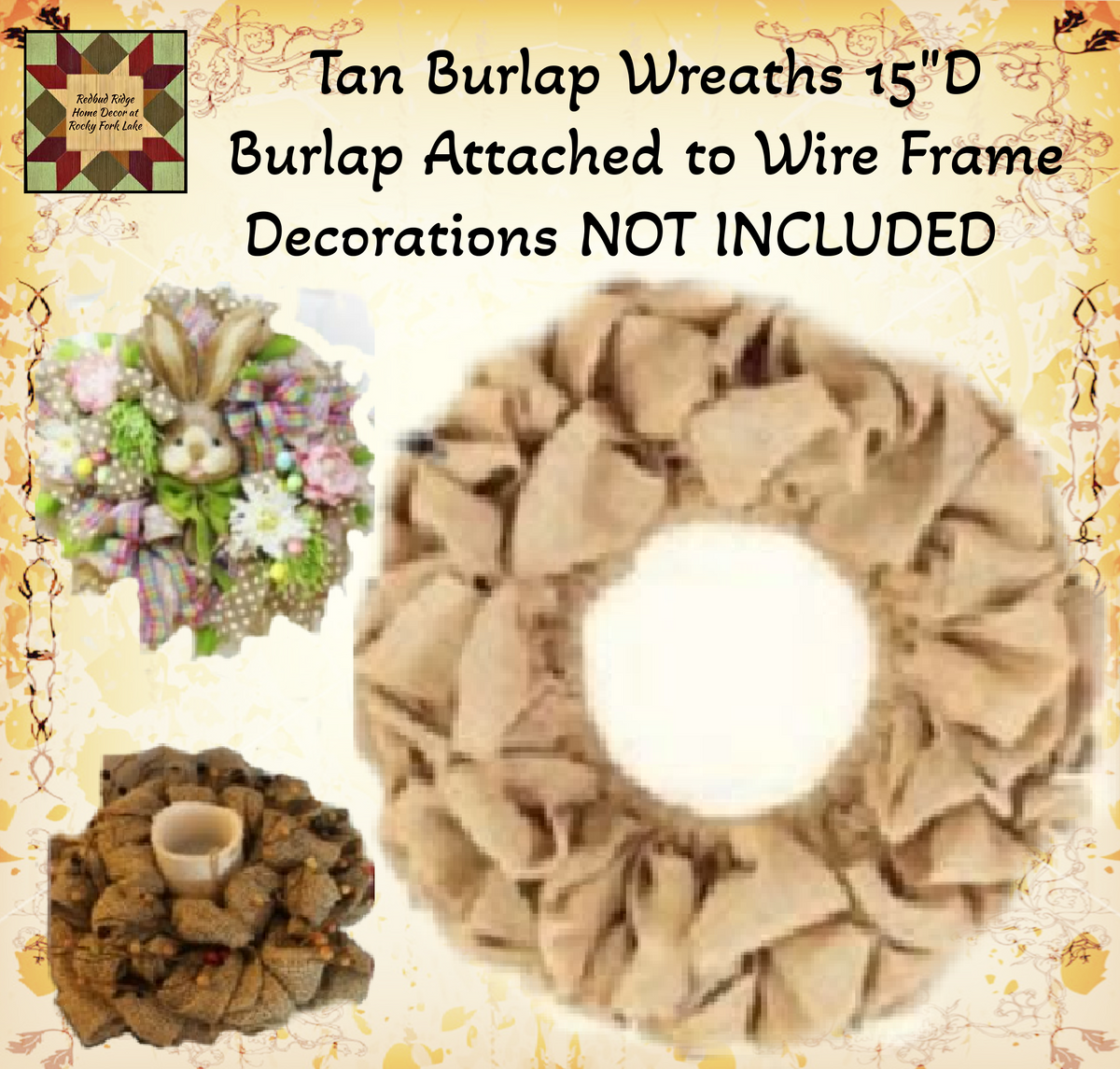 Festive Red Burlap Garland 9' – Redbud Ridge Home Decor