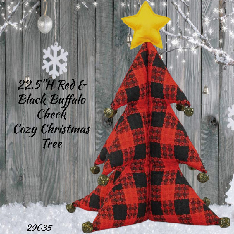 Buffalo Check Cozy Cabin Christmas Decor — Trendy Tree