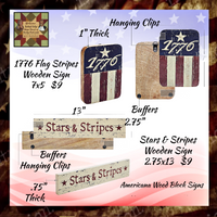 Wooden Americana Signs Choice