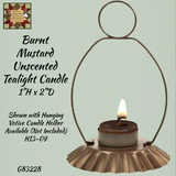 Burnt Mustard Unscented Tealight Candle