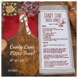 Candy Cane Kisses Towel