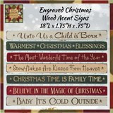 Christmas Engraved Accent Signs 18"L