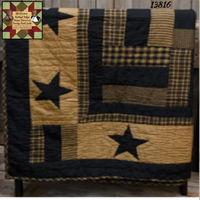 Black Star Quilted Throw