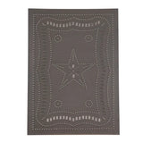 Federal Punch Tin Star Panel in Blackened Tin