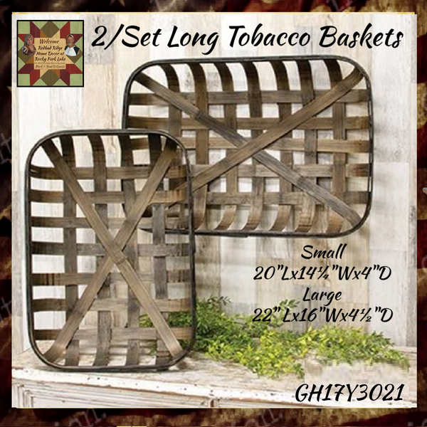 Long Tobacco Baskets