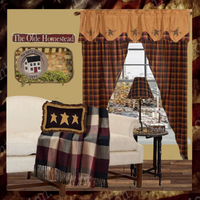 Heritage Farms Primitive Check Woven Throw 50x60