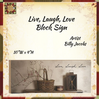 Billy jacobs Inspirational Block Sign 4 Styles