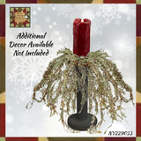 MOVING FLAME Cranberry/Red Pillar Candle 2x5