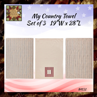 My Country Americana Towels Set of 3