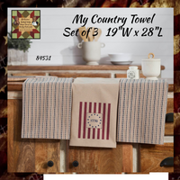 My Country Americana Towels Set of 3