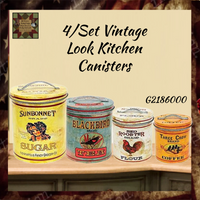 Vintage Look Kitchen Canisters