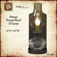 Reproduction Primitive Vintage Electric Oil Lamp