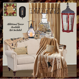 Pip Vinestar Scalloped Layered Prairie Curtains