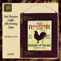 Red Rooster Coffee Sign