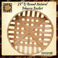 Round Tobacco Baskets Natural