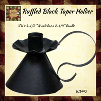 Ruffled Taper Holder