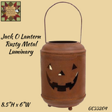 Jack O Lantern Rusty Metal Luminary