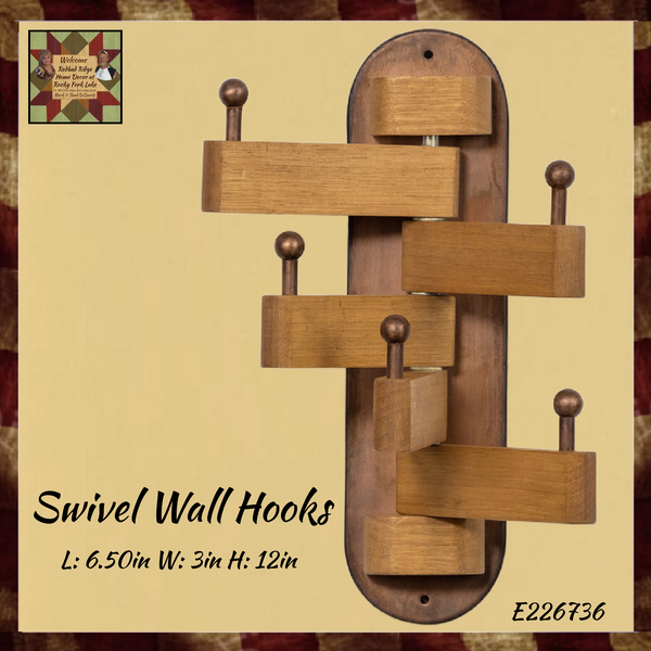 Vintage Swivel Wall Hooks