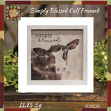 Simply Blessed Calf Framed Portrait