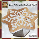 Snowflake Dessert Stands, Risers Set of 2