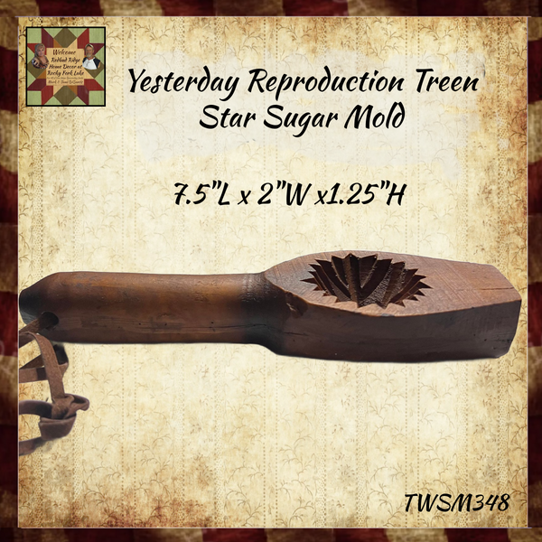 Yesteryear Reproduction Treen Star Sugar Mold