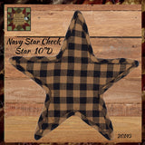 Navy/Khaki Check Star Applique Collection