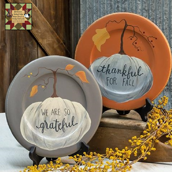 Thankful for Fall Plates Assorted