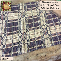 *Yorktown Weave Brick/Navy/Linen Table Top Collection