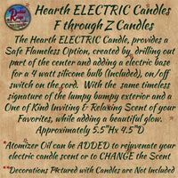 Scented Candle Electric Hearth 6 Varieties