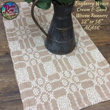 *Bayberry Weave Cream & Sand 32" or 56" Woven Runner