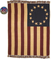 Old Glory Americana Woven Throw 60"x50"