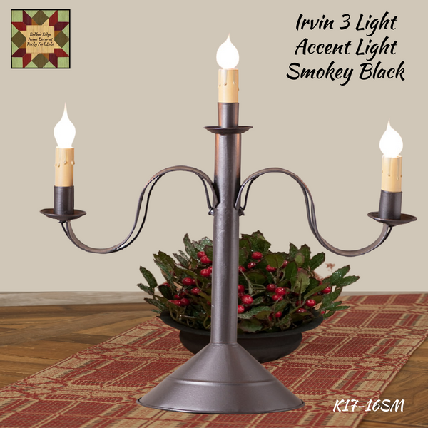 Irvin 3 Light Accent Light, Smokey Black PREORDER