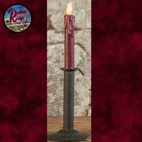 6.5" Flair Tip Wax 4 Hr Timer LED Candle Cranberry or Linen