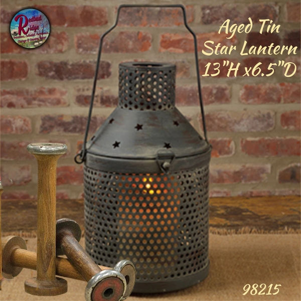 Star Punch Tin Taper Candle Sconce – Redbud Ridge Home Decor