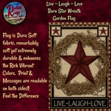 Outside Barn Star Live Laugh Love Flags & Rug