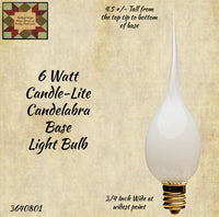 Bulb 6 Watt Candelabra Base Silicone Tip