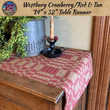 Westbury Cranberry/Tan Tabletop Collection