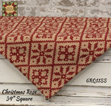 Christmas Rose Woven Table Top Collection