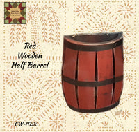 Wood Half Barrel in Assorted Colors