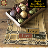 Live, Love, Laugh 3 pc Wood Block Set