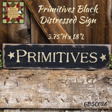Primitives Distressed Wood Sign