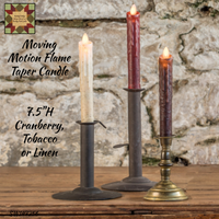 Taper Moving Flame Timer Candle 6.75"H or 7'H Assorted Colors