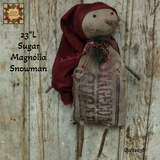 Sugar Magnolia Snowman 23"L