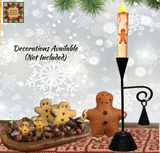 Gingerbread Taper Timer Candle