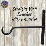 Wall Hook Bracket Straight 6" or 9"