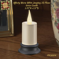 Affinity Warm White Votive Candle 3.75"H