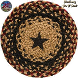 Blackberry Star 8" Jute Trivet